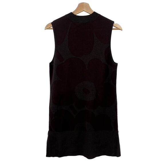 Marimekko Brown floral knit sleeveless tunic NWT - Picture 6 of 8